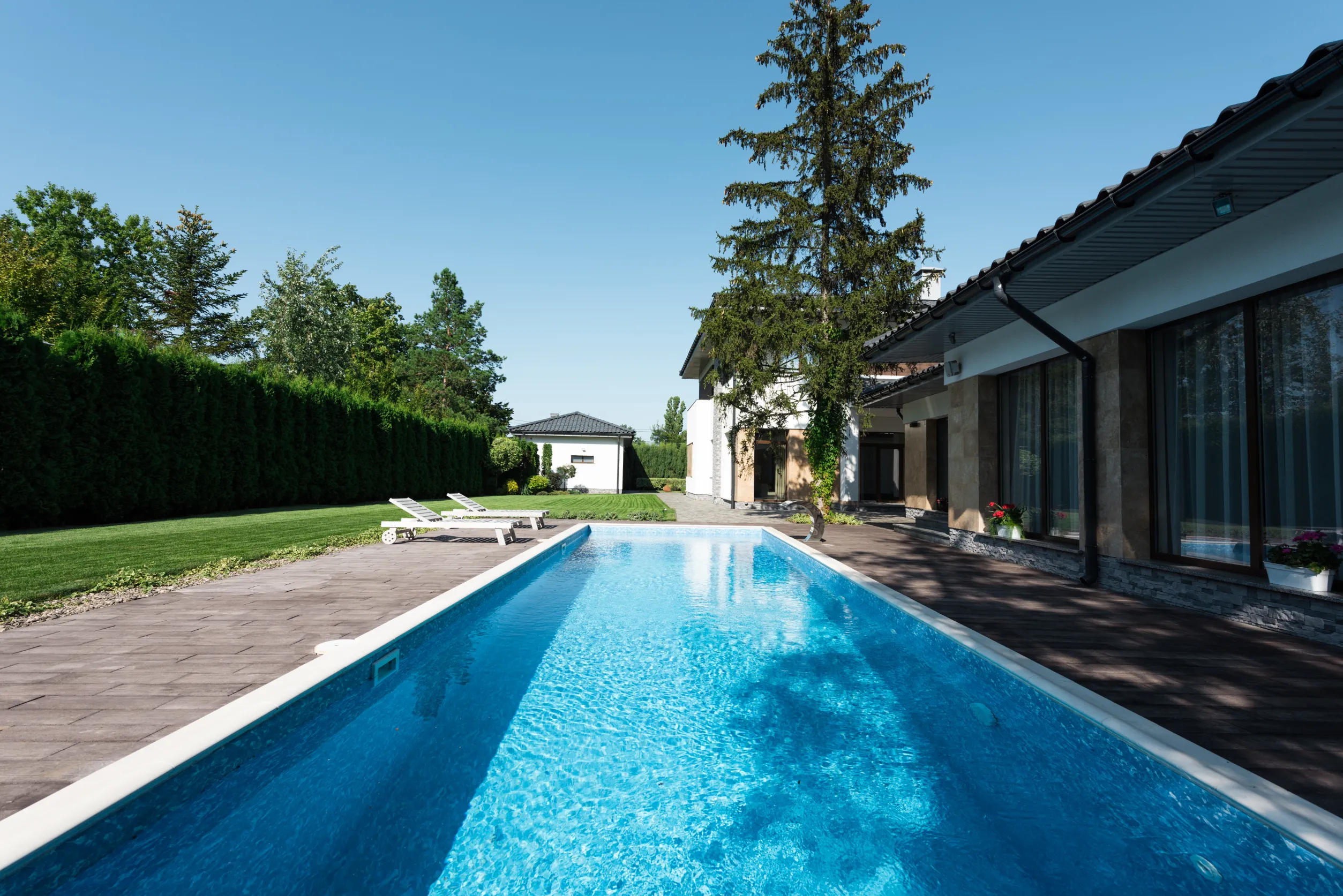 Une piscine de grande taille