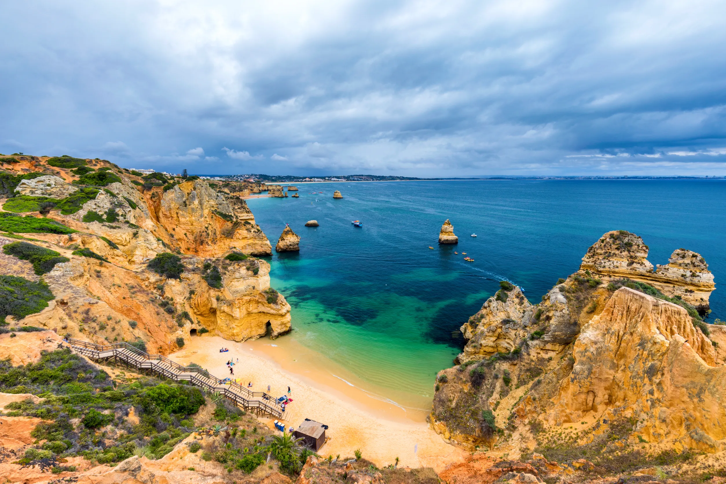 Plage pour du sport nautique à Madere