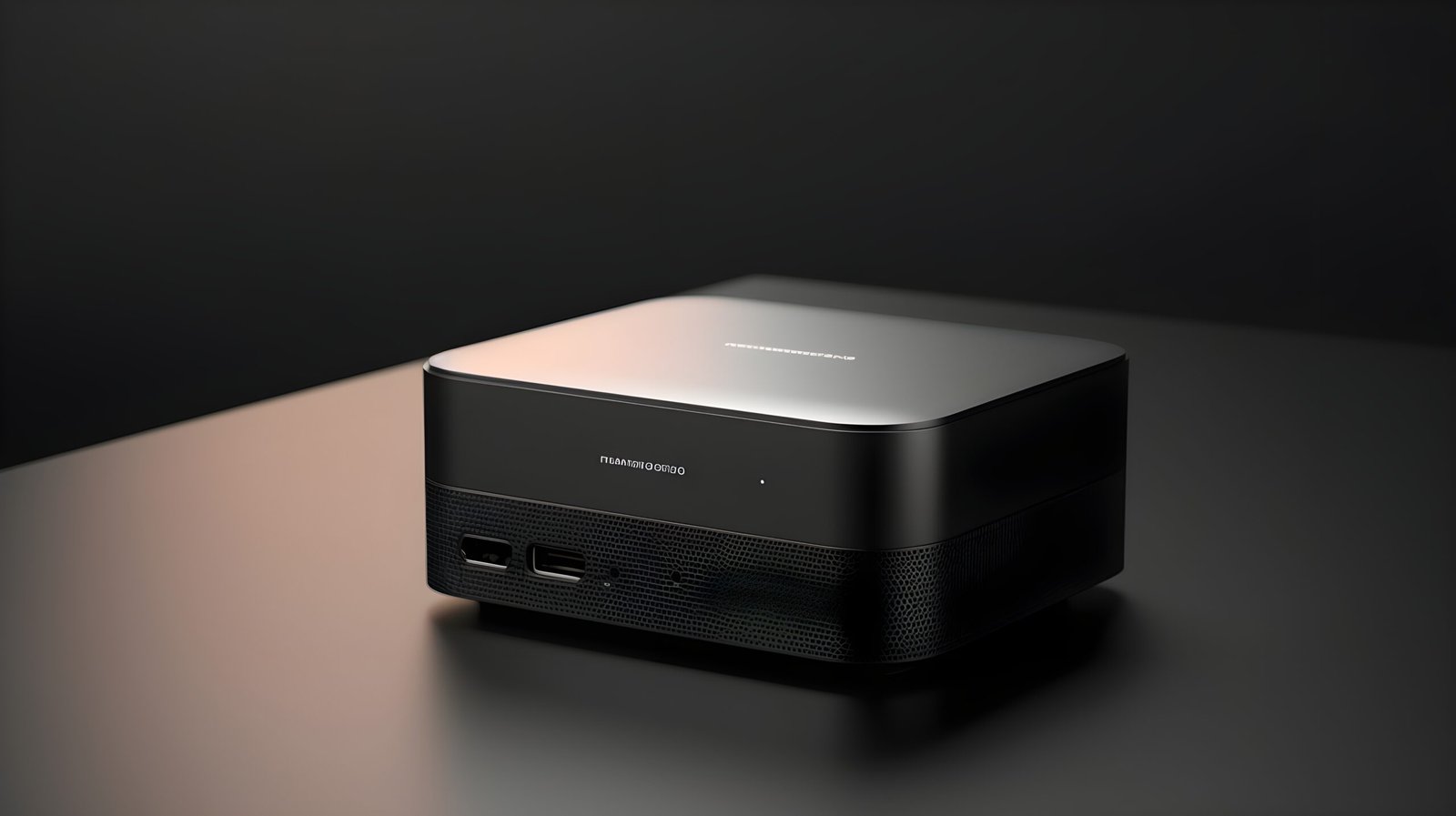 un mac mini compact noir